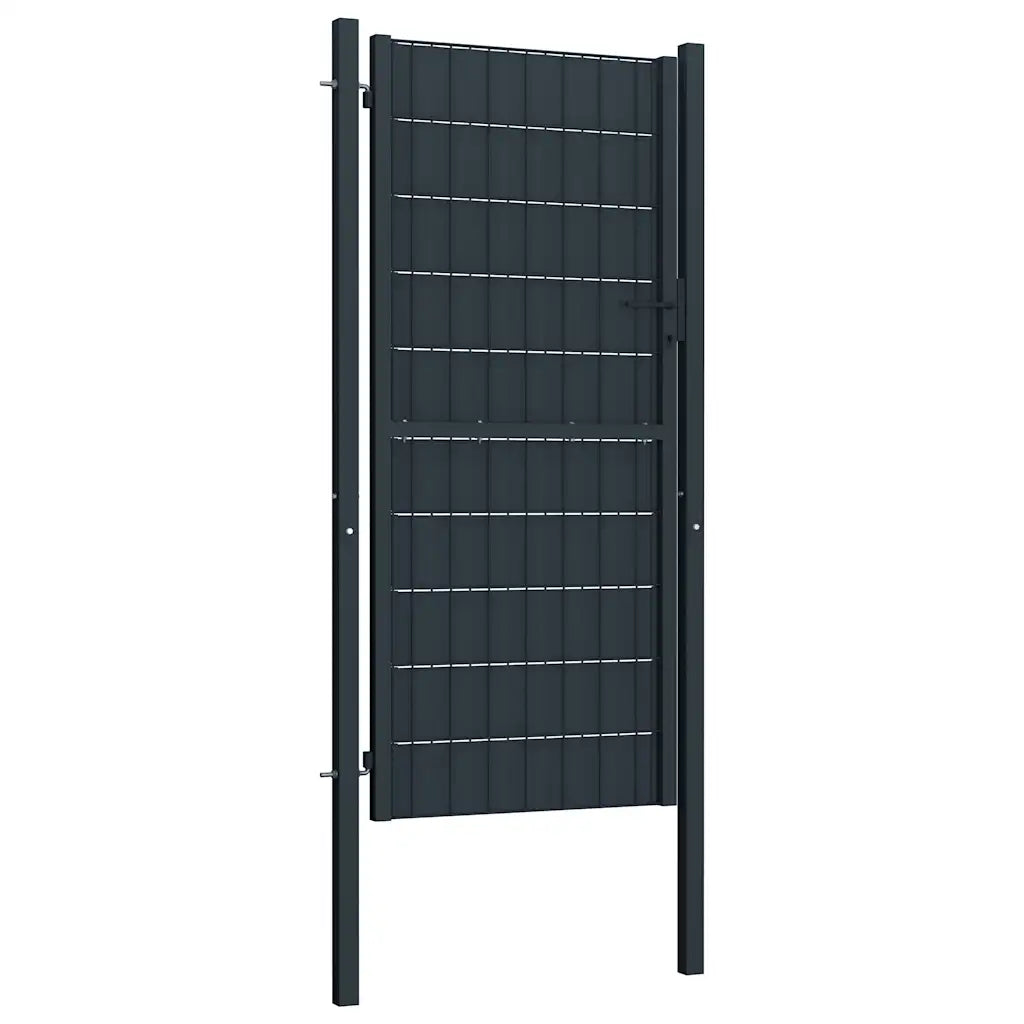 Portão de cerca em PVC e aço 100x204 cm .