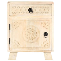 vidaXL Mesa de cabeceira 40x30x50 cm madeira de mangueira maciça