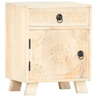 vidaXL Mesa de cabeceira 40x30x50 cm madeira de mangueira maciça