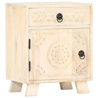vidaXL Mesa de cabeceira 40x30x50 cm madeira de mangueira maciça
