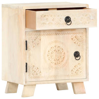 vidaXL Mesa de cabeceira 40x30x50 cm madeira de mangueira maciça