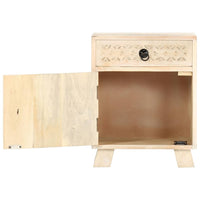 vidaXL Mesa de cabeceira 40x30x50 cm madeira de mangueira maciça