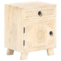 vidaXL Mesa de cabeceira 40x30x50 cm madeira de mangueira maciça