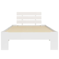 vidaXL Estrutura de cama 90x200 cm pinho maciço branco