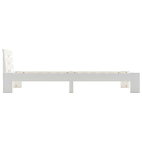 vidaXL Estrutura de cama 90x200 cm pinho maciço branco