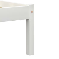 vidaXL Estrutura de cama 90x200 cm madeira pinho maciço branco