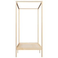 vidaXL Estrutura de cama com toldo 100x200 cm pinho maciço