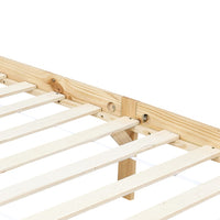 vidaXL Estrutura de cama com toldo 100x200 cm pinho maciço