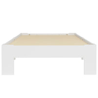 vidaXL Estrutura de cama 90x200 cm pinho maciço branco