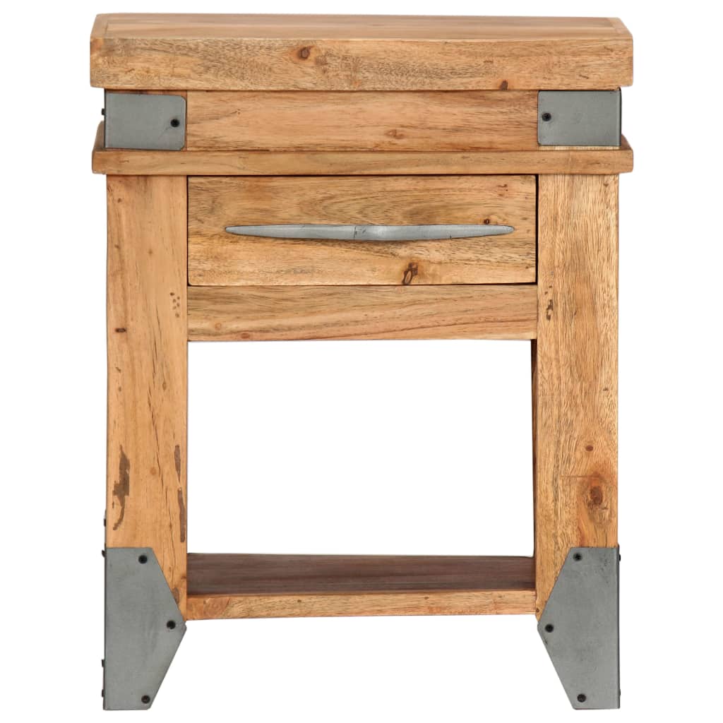 vidaXL Mesa consola 110x34x74 cm madeira de acácia maciça