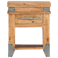 vidaXL Mesa consola 110x34x74 cm madeira de acácia maciça