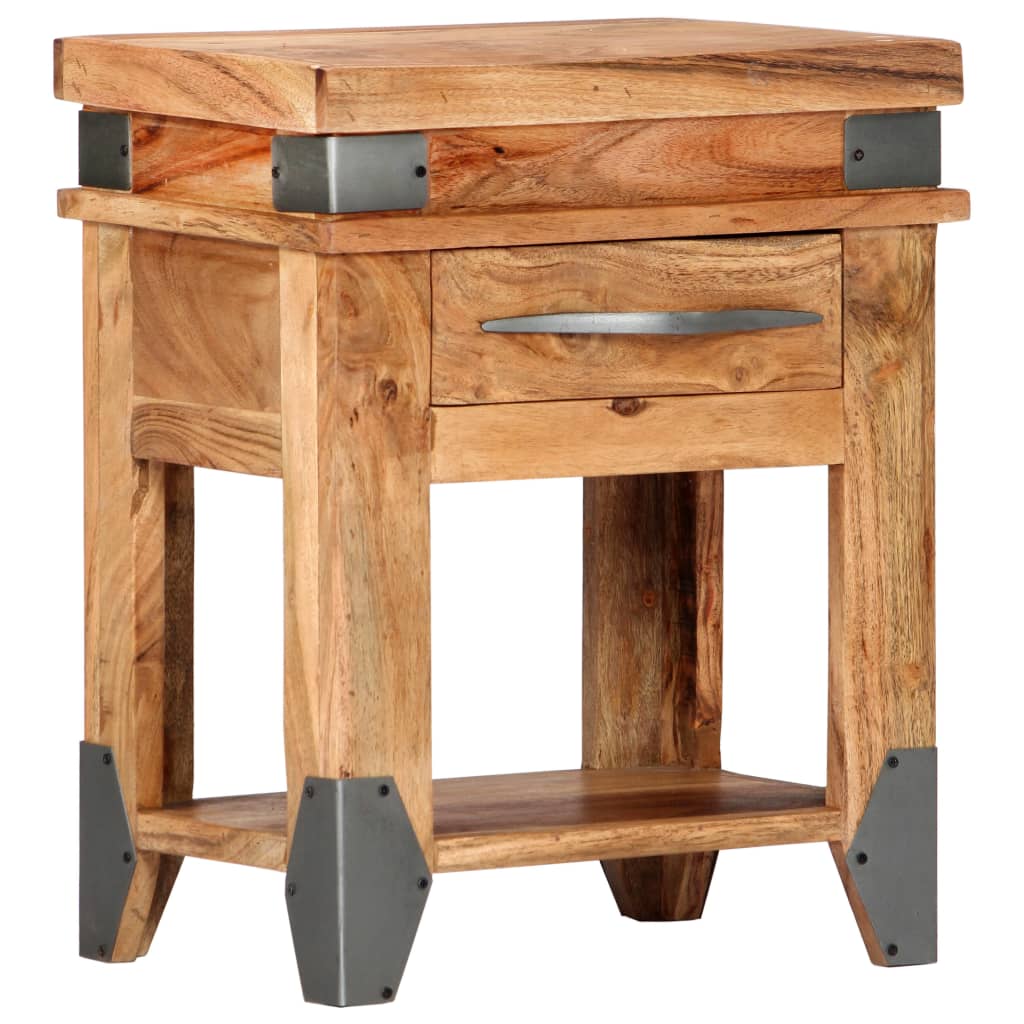 vidaXL Mesa consola 110x34x74 cm madeira de acácia maciça