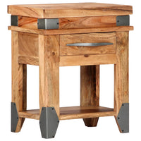 vidaXL Mesa consola 110x34x74 cm madeira de acácia maciça