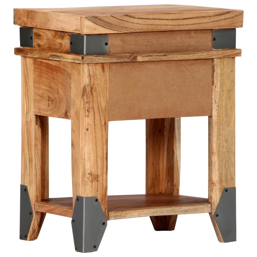 vidaXL Mesa consola 110x34x74 cm madeira de acácia maciça