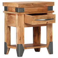 vidaXL Mesa consola 110x34x74 cm madeira de acácia maciça