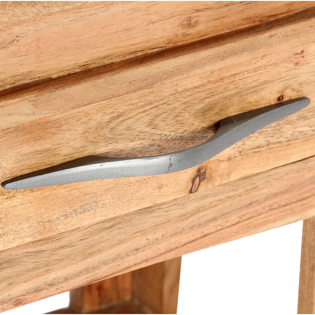 vidaXL Mesa consola 110x34x74 cm madeira de acácia maciça