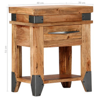 vidaXL Mesa consola 110x34x74 cm madeira de acácia maciça