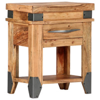 vidaXL Mesa consola 110x34x74 cm madeira de acácia maciça