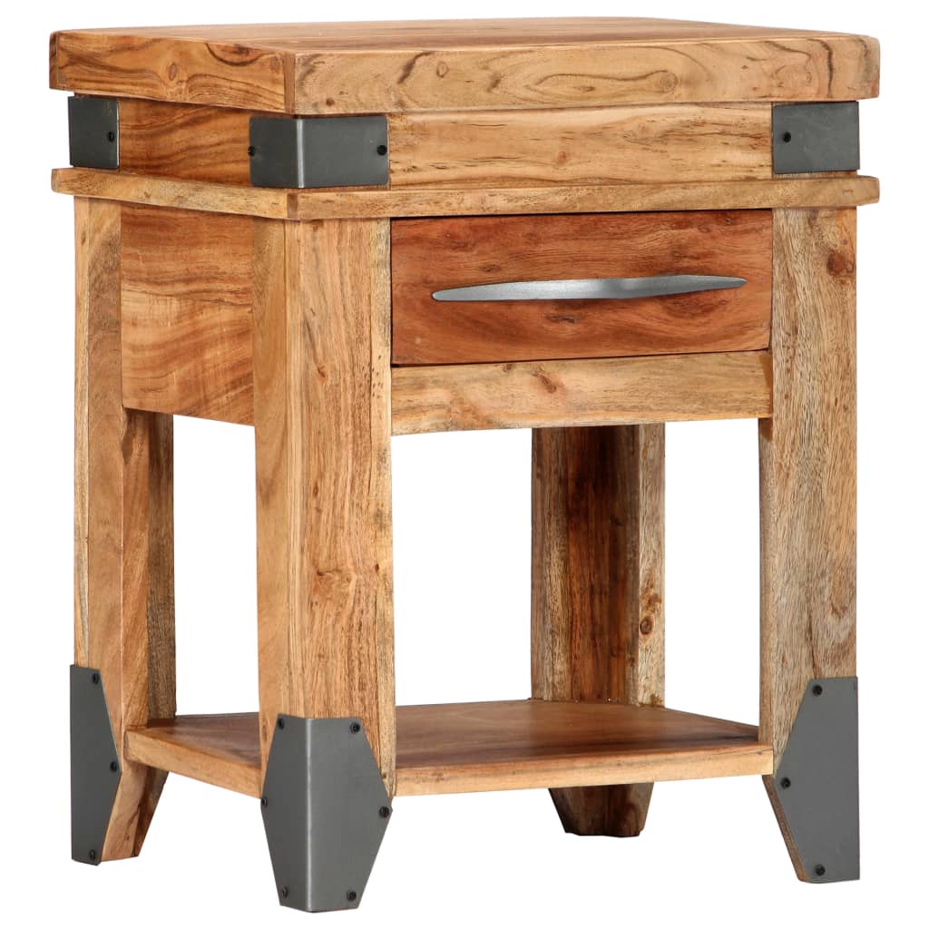 vidaXL Mesa consola 110x34x74 cm madeira de acácia maciça