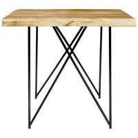 vidaXL Mesa de jantar 180x90x76 cm madeira de mangueira maciça