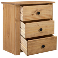 vidaXL Mesa de cabeceira 46x40x57 cm madeira de pinho panama