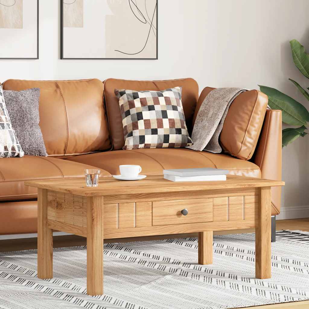 vidaXL Mesa de centro 100x60x43,5 cm pinho maciço Panama