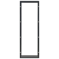 vidaXL Suporte para lenha 50x20x150 cm aço preto