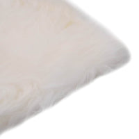 vidaXL Almofadas p/ cadeira 2 pcs 40x40cm pele carneiro genuína branca