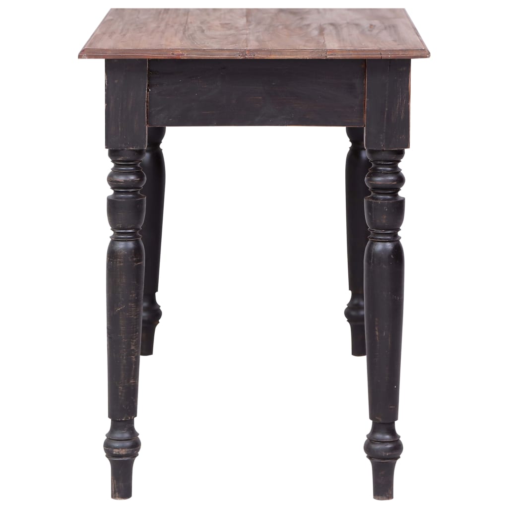 vidaXL Secretária com 3 gavetas 117x57x75 cm madeira de mogno maciça