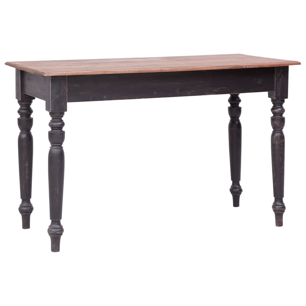 vidaXL Secretária com 3 gavetas 117x57x75 cm madeira de mogno maciça