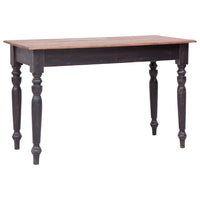 vidaXL Secretária com 3 gavetas 117x57x75 cm madeira de mogno maciça