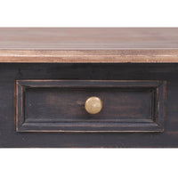 vidaXL Secretária com 3 gavetas 117x57x75 cm madeira de mogno maciça