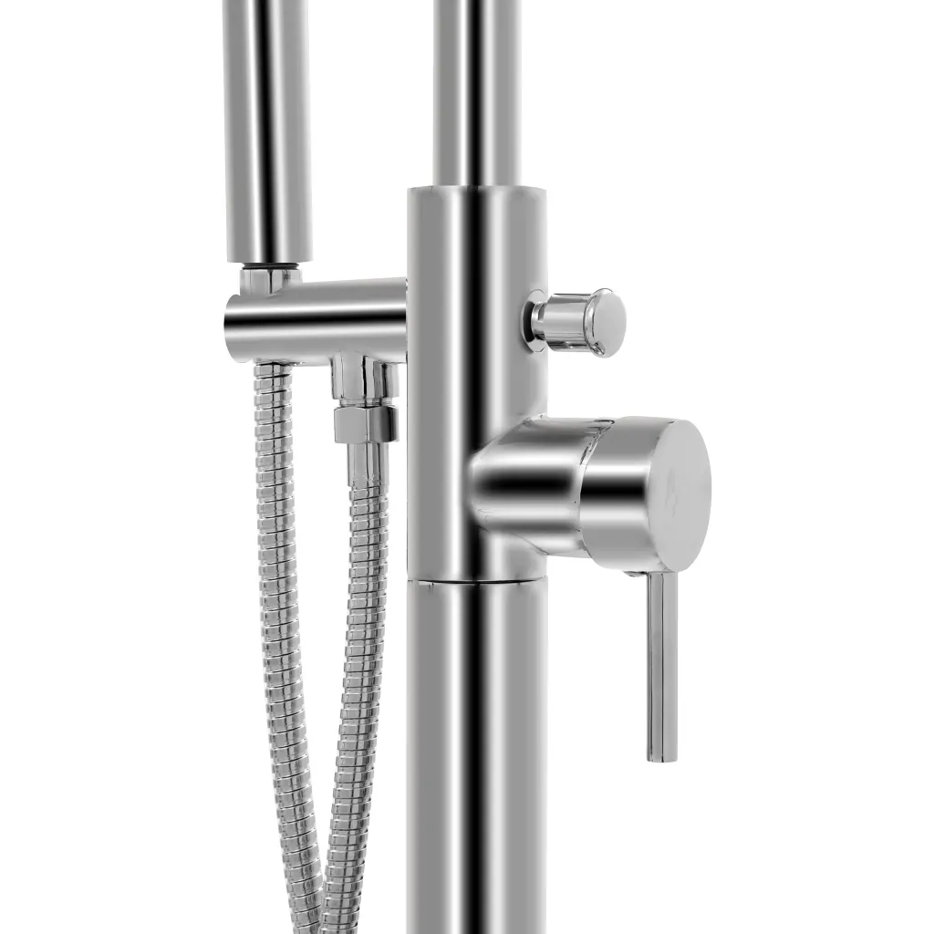 Torneira de pé para banheira aço inoxidável 118,5 cm