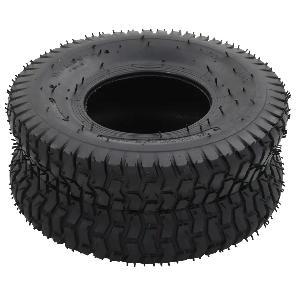 Pneus para carrinho de mão 2 pcs 15x6.00-6 4PR borracha