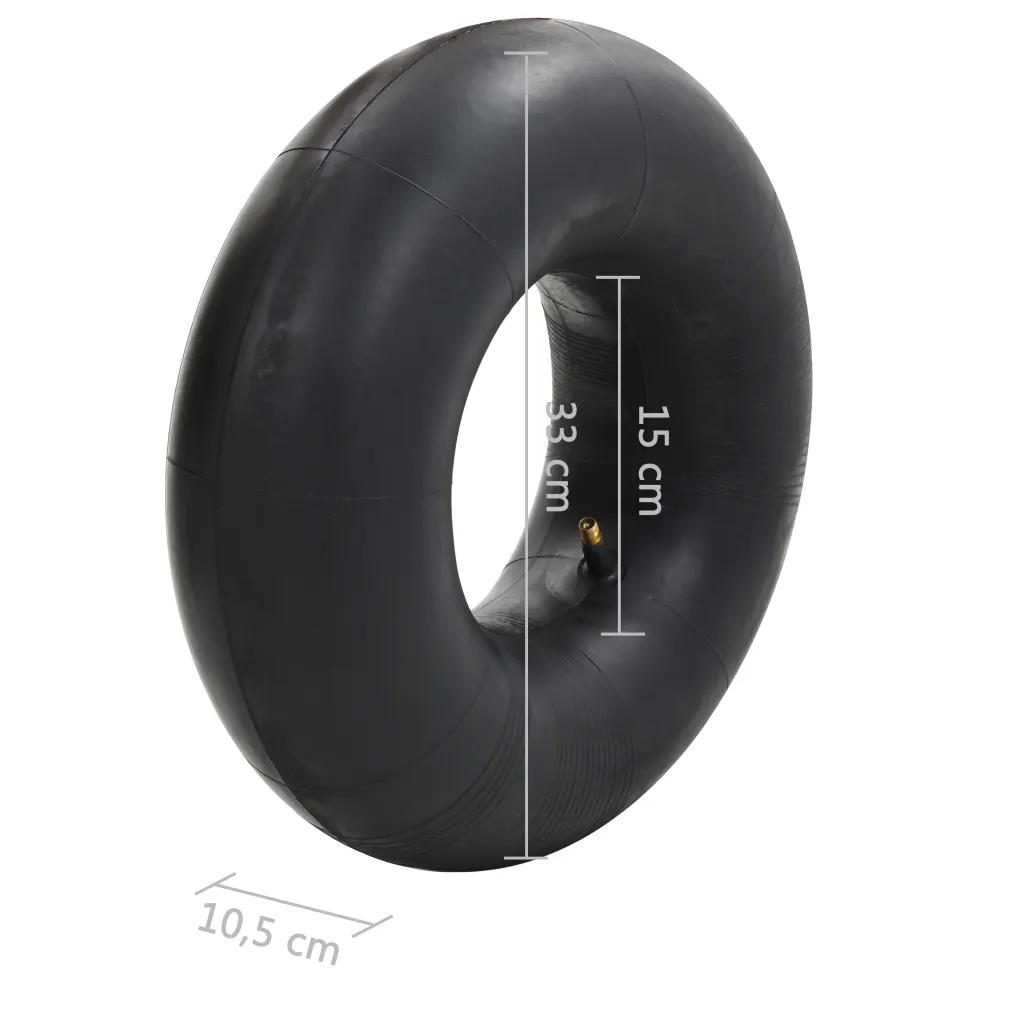 Câmaras-de-ar para carrinho de mão 2 pcs 15x6.00-6 Borracha