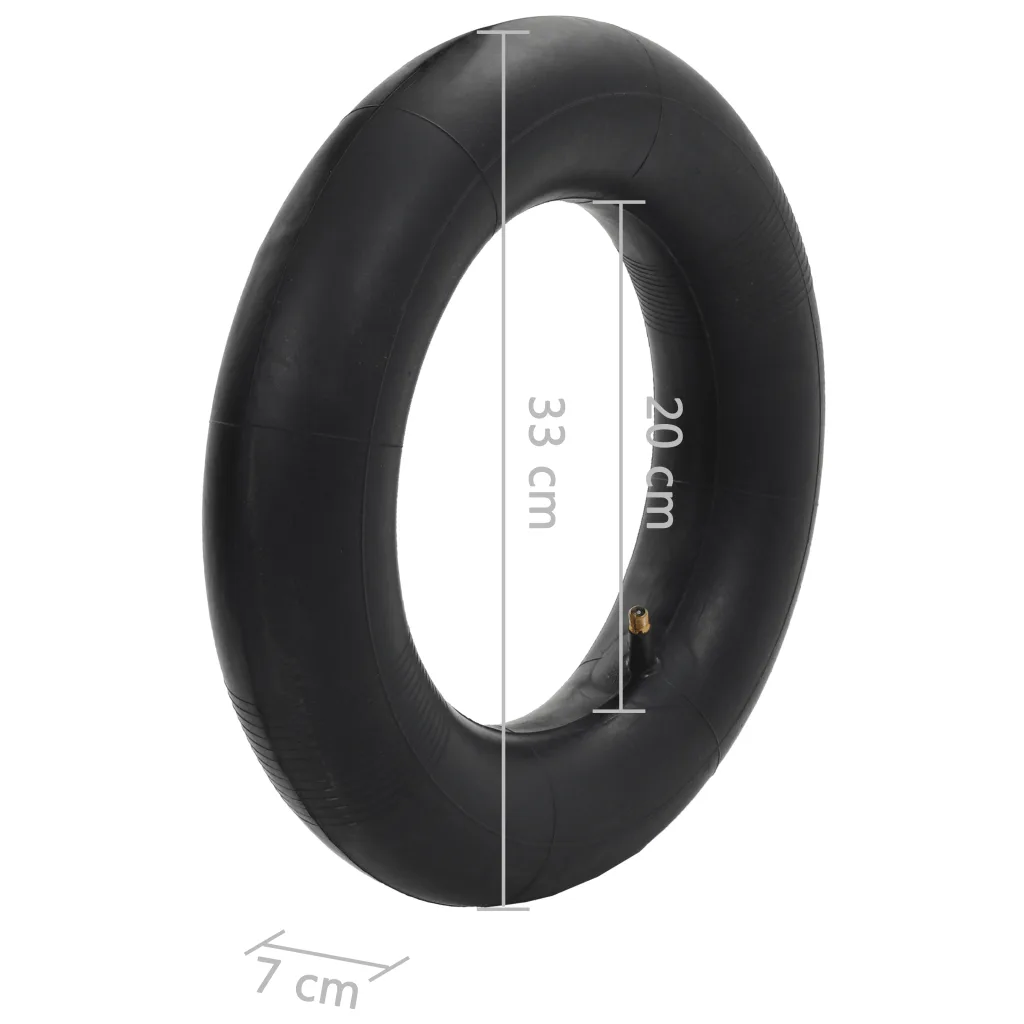 Conj. pneus e câmaras p/ carrinho mão 4 pcs 3.50-8 4PR borracha