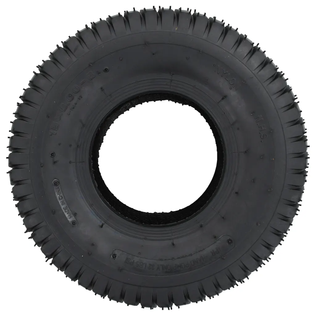 Conj. pneus e câmaras p/ carro mão 4 pcs 15x6.00-6 4PR borracha