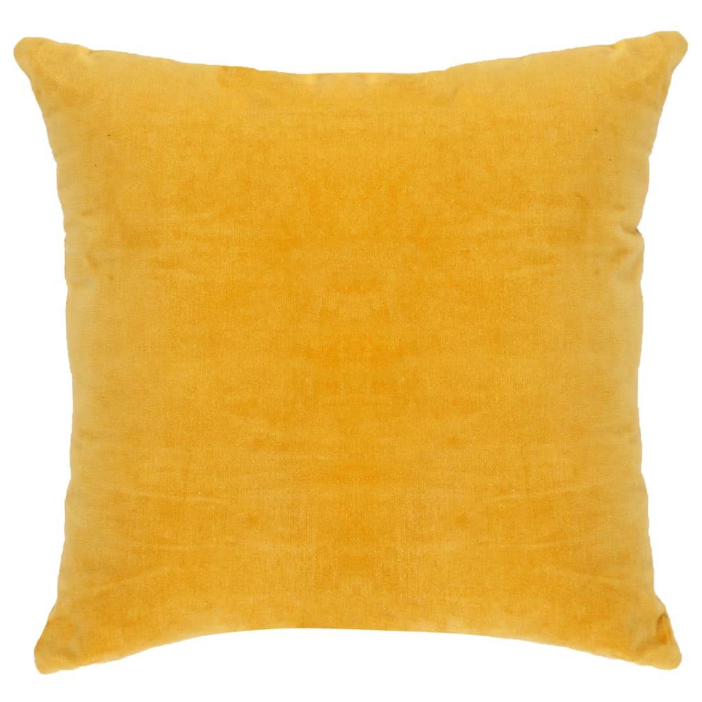 vidaXL Almofadões veludo de algodão 2 pcs 45x45 cm amarelo