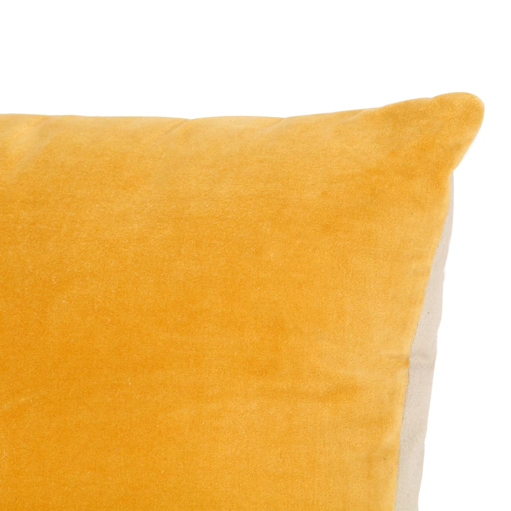 vidaXL Almofadões veludo de algodão 2 pcs 45x45 cm amarelo