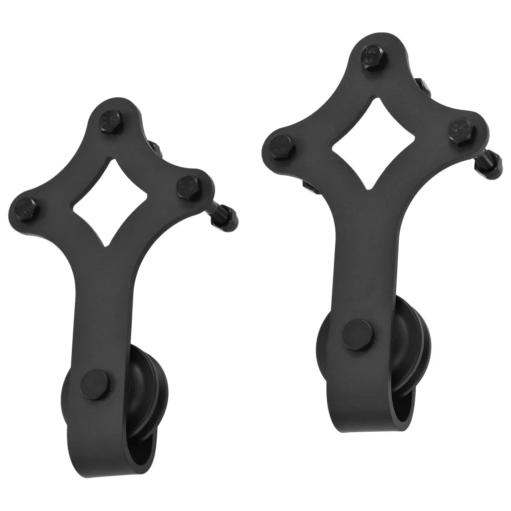 Kit de ferragens para porta deslizante SKIEN  aço preto