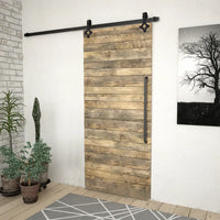 Kit de ferragens para porta deslizante SKIEN  aço preto