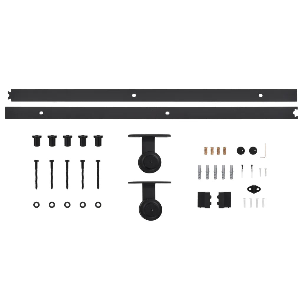 Kit de ferragens para porta deslizante SKIEN  aço preto