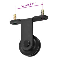 Kit de ferragens para porta deslizante SKIEN  aço preto