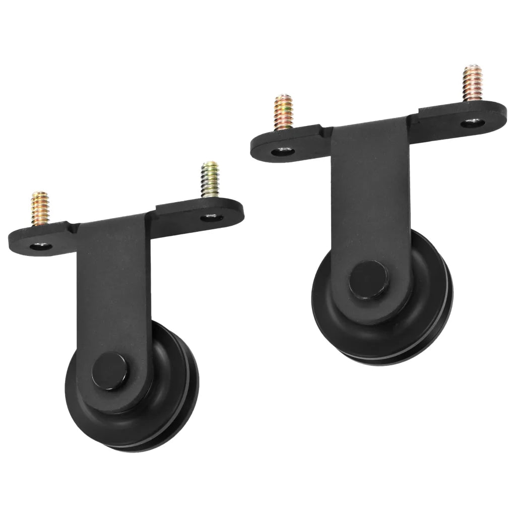 Kit de ferragens para porta deslizante SKIEN  aço preto