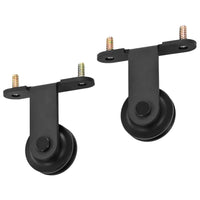 Kit de ferragens para porta deslizante SKIEN  aço preto