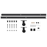 Kit de ferragens para porta deslizante SKIEN  aço preto