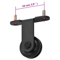 Kit de ferragens para porta deslizante SKIEN  aço preto