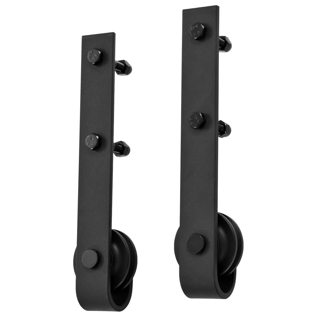 Kit de ferragens para porta deslizante SKIEN  aço preto