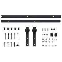 Kit de ferragens para porta deslizante SKIEN  aço preto