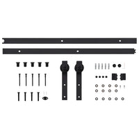 Kit de ferragens para porta deslizante SKIEN  aço preto